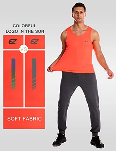 EZRUN Men's Quick Dry Workout Tank Top UPF 50+ Sweat-Wicking Gym Shirt - Image 4