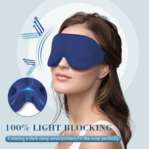 ZGGCD Sleep Mask for Side Sleeper, Light Blocking Eye Mask for Women Men - Image 2