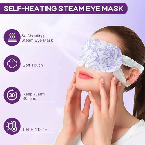 XPCARE 72 Pack Steam Eye Mask Disposable for Dry Eyes Cornea Care-Unscented - Image 3