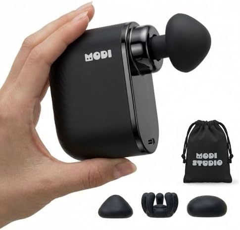 Modi Mini Massage Gun | Portable Powerful 3200RPM Handheld Massager | High Intensity Muscle Massager | Massage Gun Deep Tissue | Lightweight Percussion Body Massager Gun Relief | Airplane Safe by Unknown
