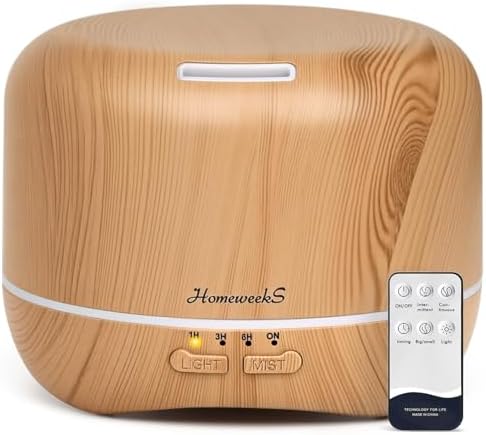 Homeweeks Essential Oil Diffuser for Room Aromatherapy Scent Diffuser by Homeweeks