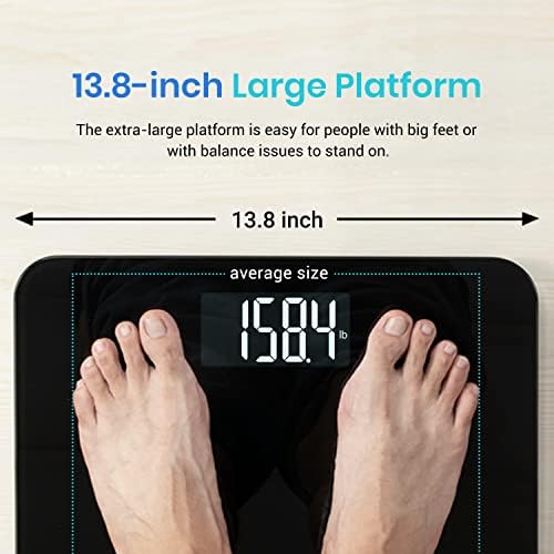 Etekcity Digital Body Weight Bathroom Scale, 440 lb Extra Wide Platform - Image 4