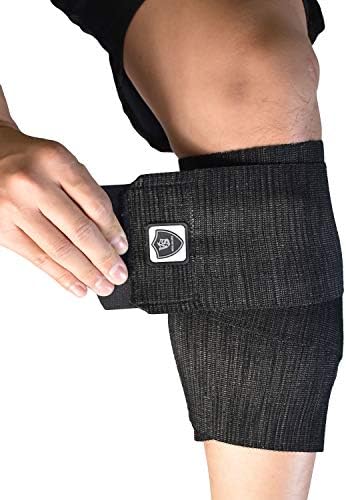 Vital Salveo Germanium Elastic Breathable Calf Wrap – Adjustable Support for Alleviating Muscle Strain and Stiffness – Daily Wear, Sports Support (1 PC)/4"* 61" by VSVITALSALVEO