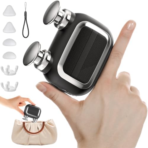 Dual Head Mini Massage Gun, Portable Hand Held Massager with 3 Speeds for Travel & Muscle Comfort, High-Power Stable Motor for Deep Issues Massage for Leg, Arm and Back by Unknown
