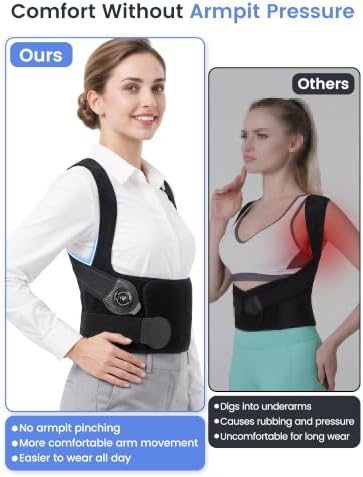 Back Brace Posture Corrector Adjustment: 97.8% Pain Relief, 8H Work-tested - Image 3