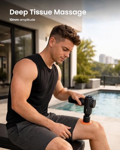 RENPHO Active+ Thermacool Massage Gun, Heat and Cold, App, Video Tutorials - Image 4