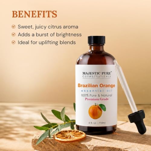Majestic Pure Brazillian Orange Essential Oil for Diffuser - 4 Fl Oz - Image 2