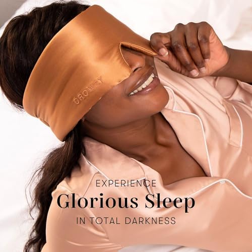 DROWSY Silk Sleep Mask - Face-Hugging, Padded Cocoon for Luxury Sleep in Total Darkness - 100% Pure Mulberry Silk (Tuscan Kiss) - Image 6