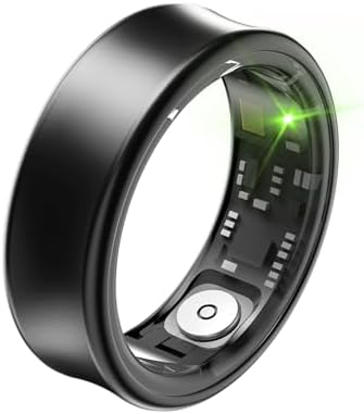 Smart Ring Health Fitness Tracker Titanium (Black, 11#) by Unknown