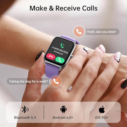 Tensky Smart Watch for Men & Women, 1.85" HD Fitness Tracker with Call - Image 3