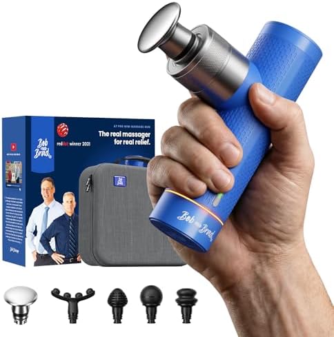 BOB AND BRAD A7 Massage Gun, 11mm Deep Tissue Percussion, Metal Head by BOBANDBRAD