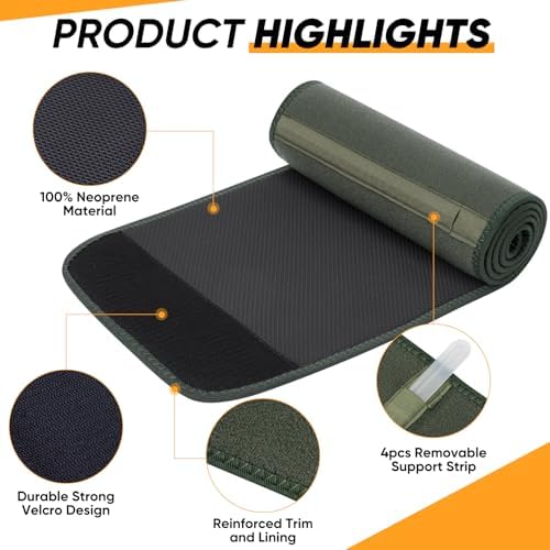 APEXUP Waist Trainer for Women Lower Belly Fat, Men Sweat Band, Stomach Wrap, Waist Trimmer with Removable Lumbar Support - Image 5