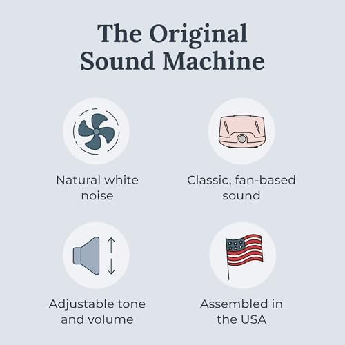 Yogasleep Dohm Classic (Pink) The Original White Noise Machine, Soothing Natural Sound from A Real Fan, Noise Cancelling for Office Privacy, Travel & Meditation, Sleep Therapy for Adults & Baby - Image 2