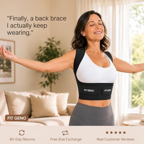 Fit Geno Invisilite Posture Corrector for Women Adjustable Upper Back Brace - Image 6