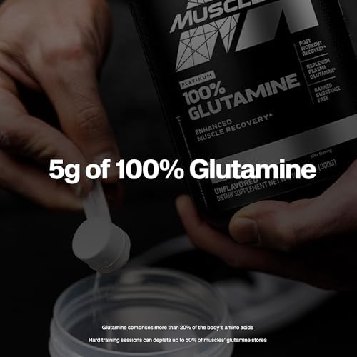 MuscleTech 100% L-Glutamine Powder for Enhanced Muscle Recovery, Unflavored - Image 3