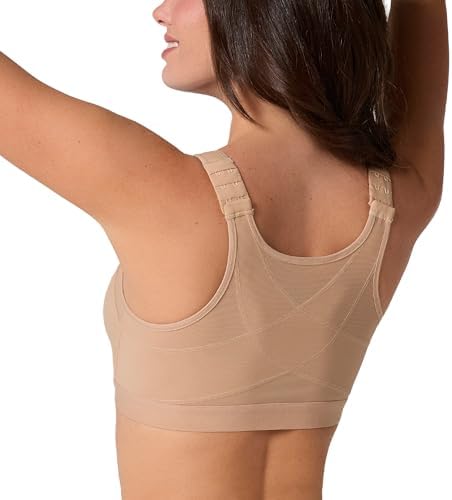Leonisa Multi-Functional – Posture Corrector Bra Wireless Front Closure Bra for Women Full Coverage by Leonisa