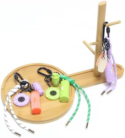 15PCS Fitness Yoga Keychain Set, Gym Accessories with Weight Plate Bottle Large Foam Roller Loops Clips for Keys Bags - Image 2