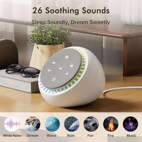 DreamSky Sound Machine for Sleep, White Noise for Sleeping Adults & Baby - Image 2