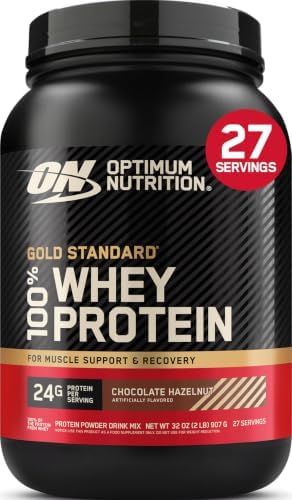Optimum Nutrition Gold Standard Whey Protein Powder Chocolate Hazelnut 2 LB by OPTIMUMNUTRITION