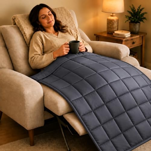 L'AGRATY Weighted Blanket Kids - 40"x60" 10lbs Breathable Childrens Heavy Blanket Microfiber Material with Glass Beads All-Season Summer Fall Winter Soft - Image 2