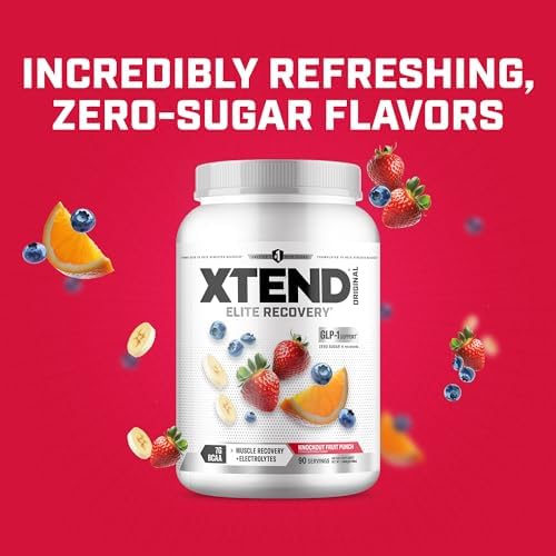 Xtend Original BCAA Powder with Zero Sugar, Knockout Fruit Punch, 90 Serv - Image 5