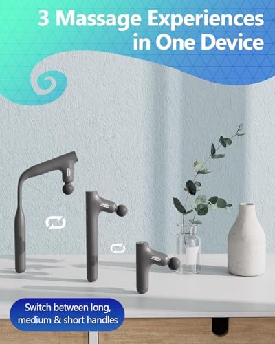 3-in-1 Detachable Massage Gun Deep Tissue with Extension Long Handle - Image 4