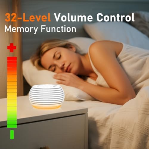 SleeZOO Portable Sound Machine White Noise Machine Sleep Machine with 30 Soothing Sounds 32 Volume Levels 5 Timers 12 Lights Memory Function Rechargeable for Baby Kids Adults and Home Office Travel - Image 6
