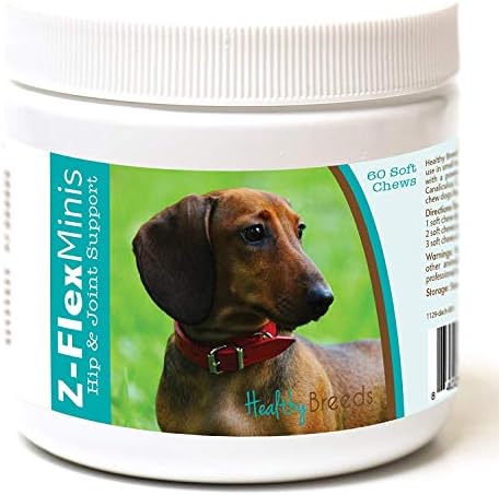 Healthy Breeds Dachshund Z-Flex Minis Hip and Joint Support Soft Chews 60 Count by HealthyBreeds