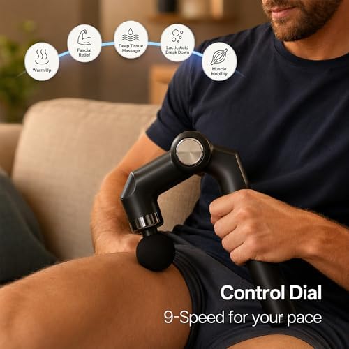 brenzo Massage Gun with Extended Handle, Cordless Full Body Massager - Image 3
