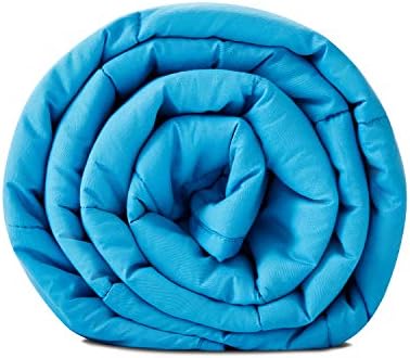 TONGDADA Kids Weighted Blanket | 40''x60'',10lbs | for Child Between 80-125 lbs | Premium Cotton Material with Glass Beads | Teal by TONGDADA