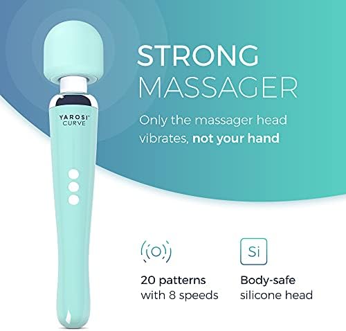 Yarosi Cordless Curve Therapeutic Device - 8 Powerful Speeds and 20 Patterns - for Muscle Aches and Sports Recovery - Rechargeable - Travel Friendly - Green - Image 2