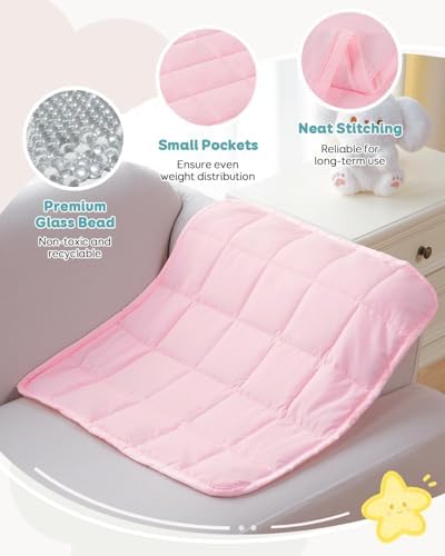 Topblan Weighted Lap Blanket 2 lbs, 19 x 21 Small Size for Summer - Image 4