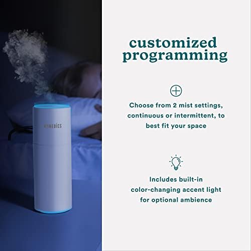 Homedics Portable Humidifier - Small Air Humidifiers, Matte White - Image 4