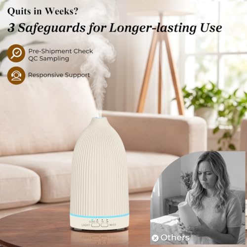 URPOWER 150mL Essential Oil Diffuser Ultrasonic Cool Mist Humidifier - Image 6
