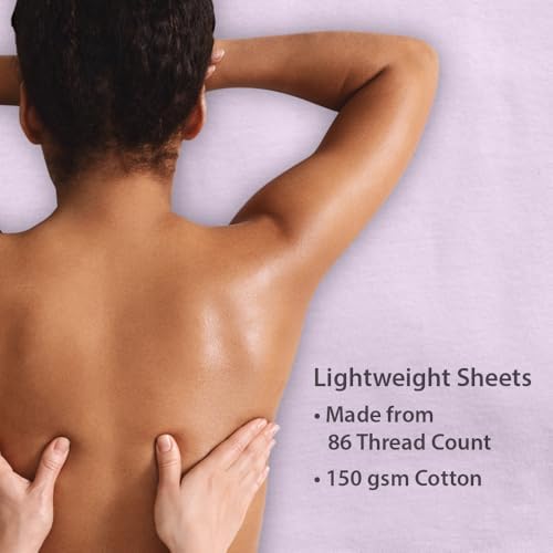 ForPro Premium Flannel 3-Piece Massage Sheet Set, English Rose - Image 7