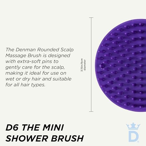Denman Detangle Hair Brush for Curly Hair & Scalp Massager D6 - Hair Straightening Brush - Image 2
