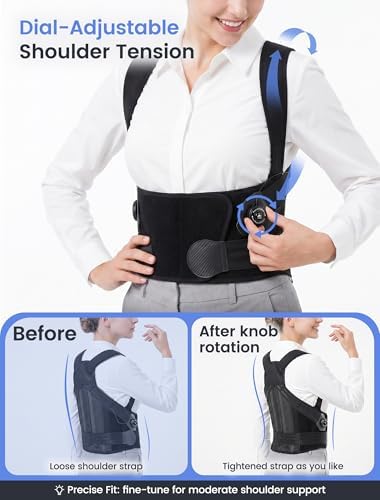 Back Brace Posture Corrector Adjustment: 97.8% Pain Relief, 8H Work-tested - Image 2