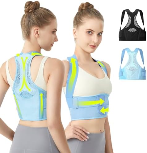 AOFIT Posture Corrector for Women, Lightweight Back Brace Blue S by aoFIT