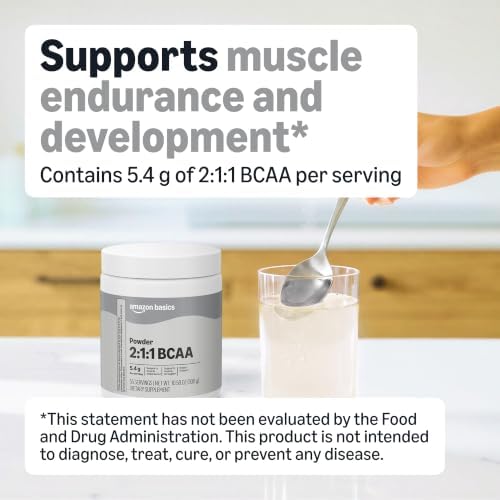 Amazon Basics 2:1:1 BCAA Powder, 55 Servings, 10.58 Ounces - Image 2