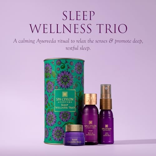 SPA CEYLON Sleep Wellness Trio Set, Restful Spa Essentials for Nourished Skin, Natural Ingredients, Ayurvedic, (Lavender) - Image 7