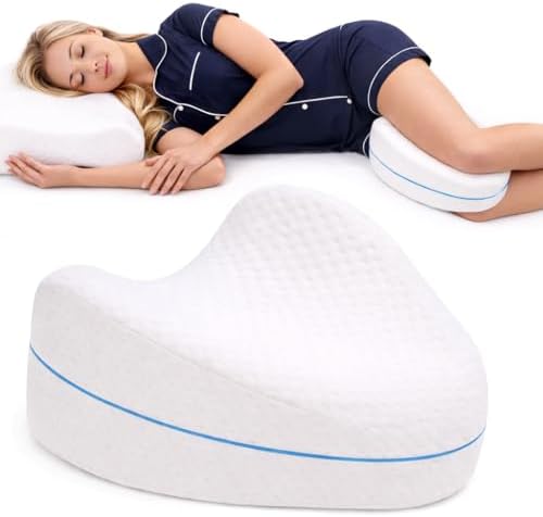 Contour Legacy Leg & Knee Foam Support Pillow for Side Sleepers Soothing Relief for Back, Hips, Knees, Joints, Nerves & Muscles by Contour