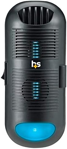 HealthSmart Air Purifier and Air Sanitizer with UVC Ultraviolet Light That Cleans up to 300 Square Feet Pluggable, Black, 1 Count by HealthSmart