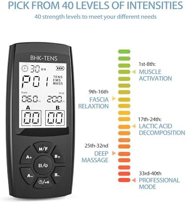 TENS Unit Muscle Stimulator for Pain Relief Therapy, 22 Modes EMS TENS Machine, Electronic Muscle Relaxer for Shoulder Pain Relief, Back Pain, Shoulder Neck Pain Relief - Image 4