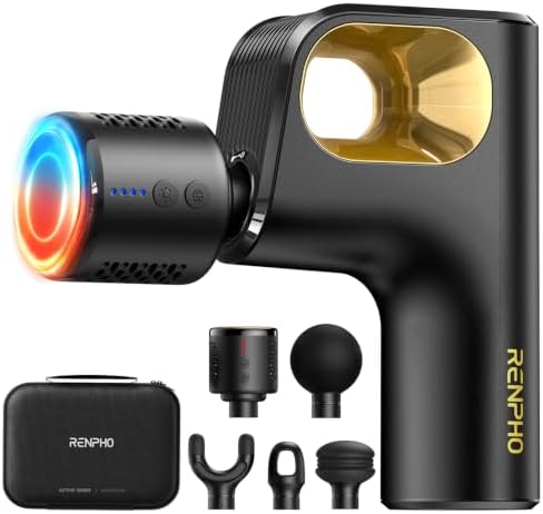 RENPHO Active Mini Thermacool Massage Gun with Heat and Cold, Thumb Loop by RENPHO