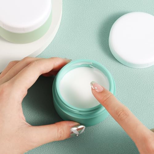 kuangre Travel Containers for Toiletries, Silicone Cream Jars BPA-Free, Leak-proof 2oz Travel Size Containers, Portable Size Silicone Jars with Lid for Cosmetic Face Hand Body Cream (4 Pack) - Image 4