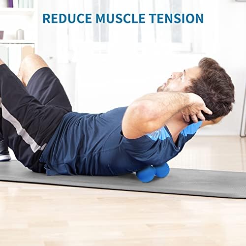 5BILLION Peanut Massage Ball - Double Lacrosse Massage Ball & Mobility Ball for Physical Therapy - Deep Tissue Massage Tool for Myofascial Release, Muscle Relaxer, Acupoint Massage (Black) - Image 7