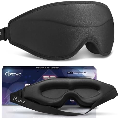 3D Advanced Eye Mask for Sleeping，Ultra Delicate Soft Skin Friendly Eye mask，100% Blackout Sleep Eye Mask for Sleep, Eyelash Extension Sleep mask by Awonderfulbeginning