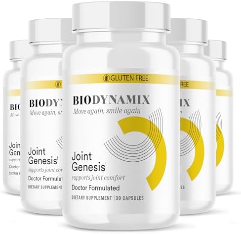 Joint Genesis, Joint Support Formula, Promotes Joint Function, Comfort, and Flexibility, 30-Day Supply, 6 Pack by BIODYNAMIX