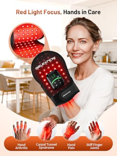 Red Light Therapy Glove for Hand, FSA&HSA, 5 Modes 5000mAh Controller - Image 2