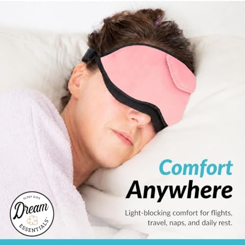 Opulence Plush Sleep Mask Peacefully Pink | Eye Mask - Earplugs Travel Set - Image 4